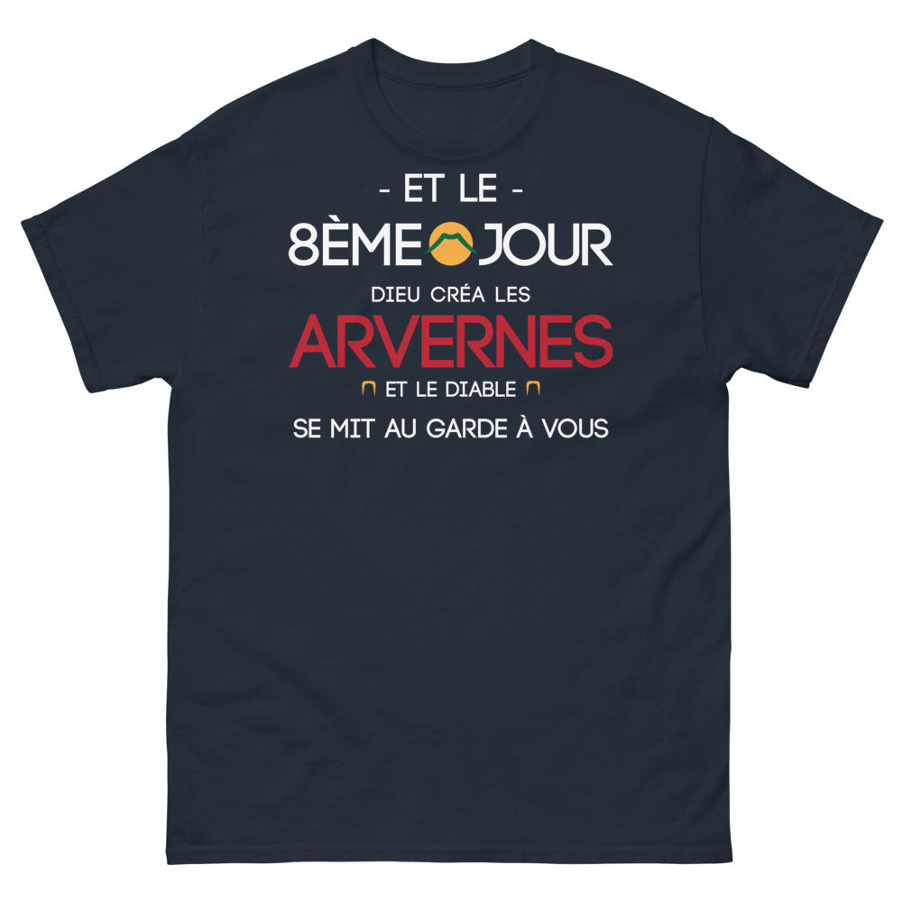T-shirt Arverne marine - Et le 8ème jour, Dieu créa les Arvernes