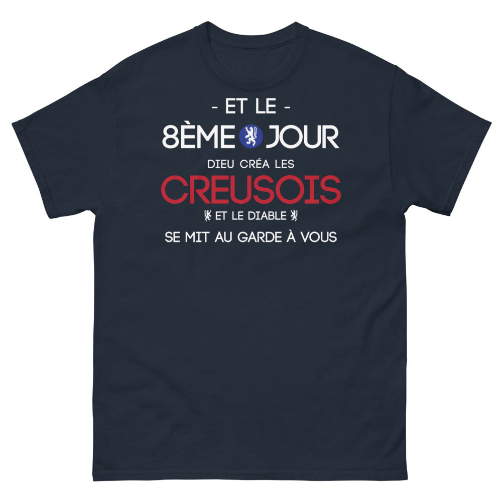 T-shirt Creuse marine - Et le 8ème jour, Dieu créa les Creusois