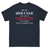 Thumbnail for T-shirt Creusois marine - Création divine et ironie