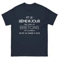 Thumbnail for T-shirt humour noir - Et le 8ème jour, Dieu créa le diable dos