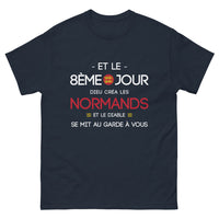 Thumbnail for T-shirt Normandie marine - Et le 8ème jour, Dieu créa les Normands