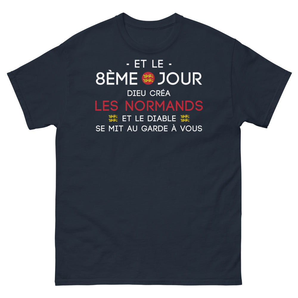T-shirt Normand marine - Et le 8ème jour, Dieu créa les Normands