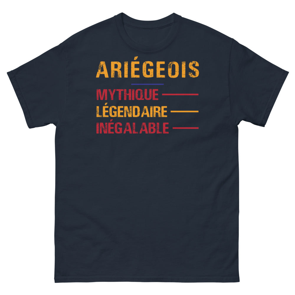 T-shirt Ariège marine - Mythique et Légendaire