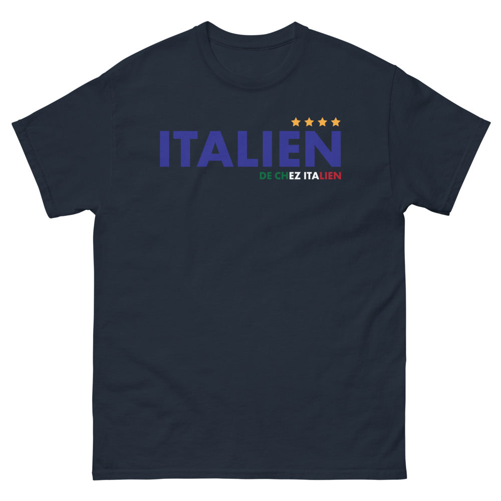 T-shirt Italie marine - De chez nous avec style sombre