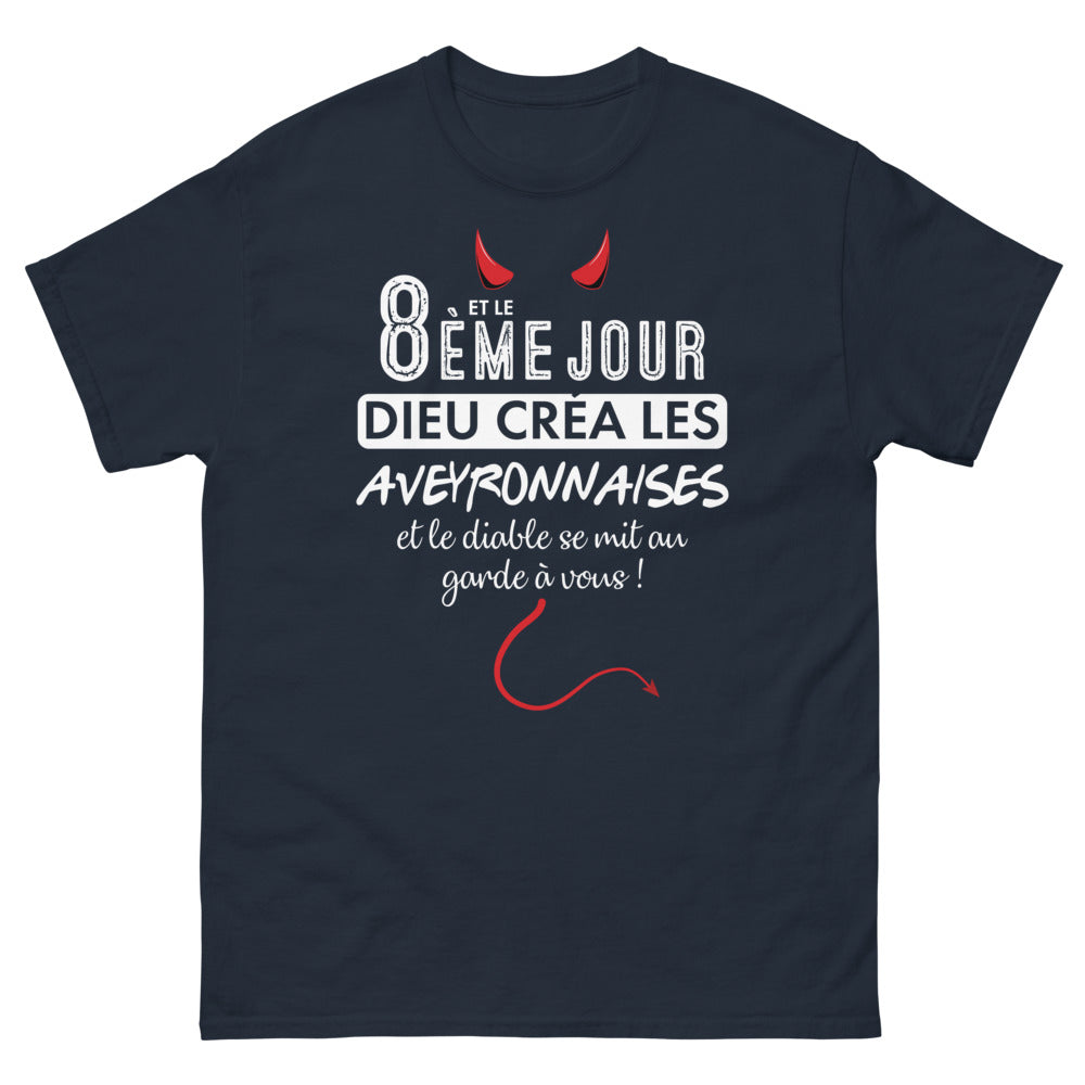 T-shirt Aveyron marine - Et le diable se mit au garde-à-vous