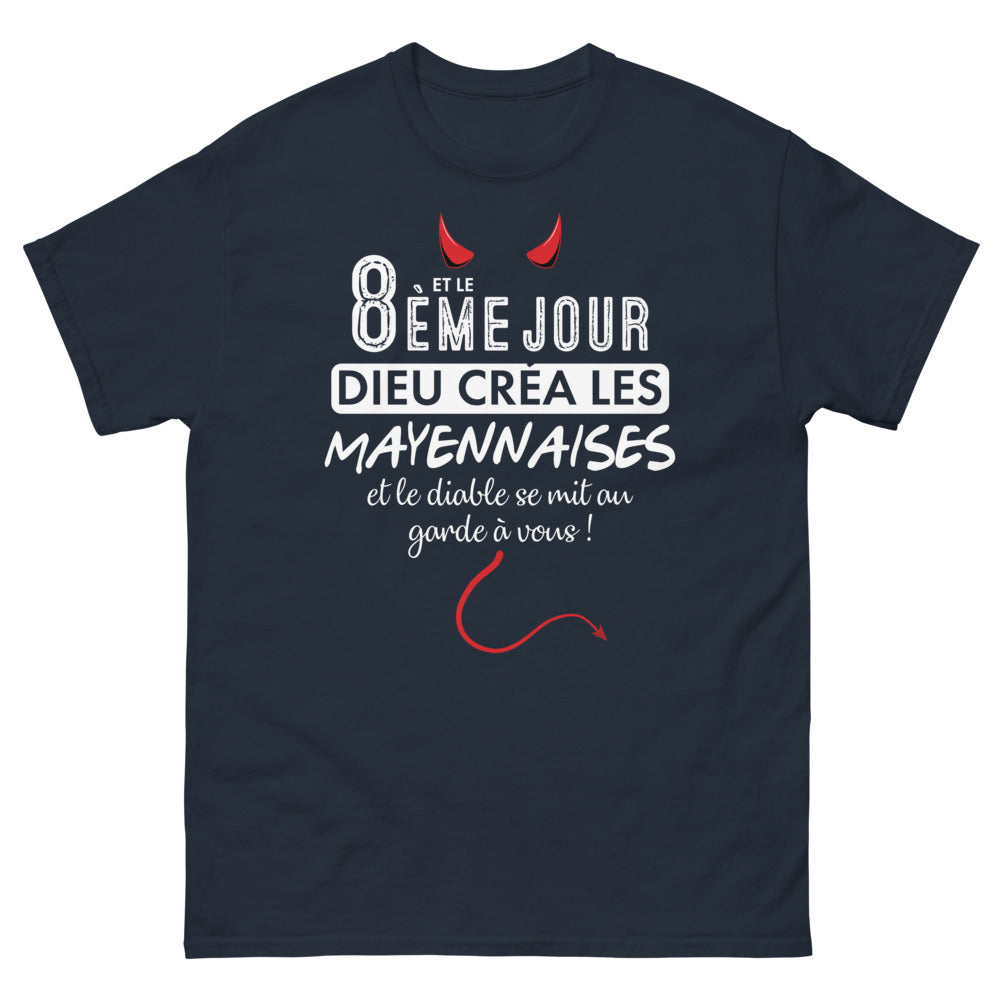 T-shirt Mayenne marine - Dieu créa les Mayennaises