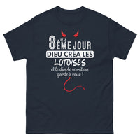 Thumbnail for T-shirt Lotoises marine - Dieu créa les Lotoises
