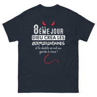 Thumbnail for T-shirt Bourgogne marine - Dieu a créé les Bourguignonnes