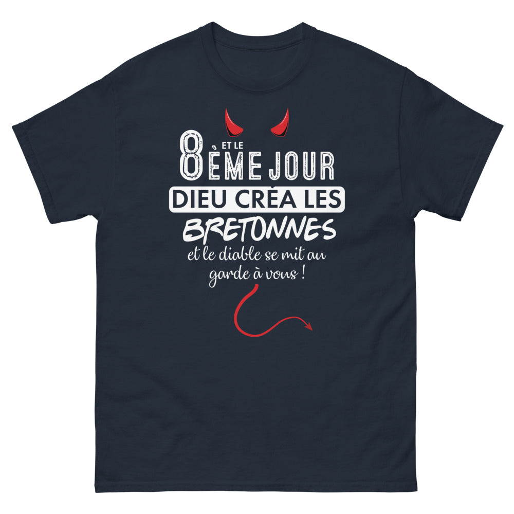 T-shirt Bretagne marine - Les Bretonnes hébergent le Diable