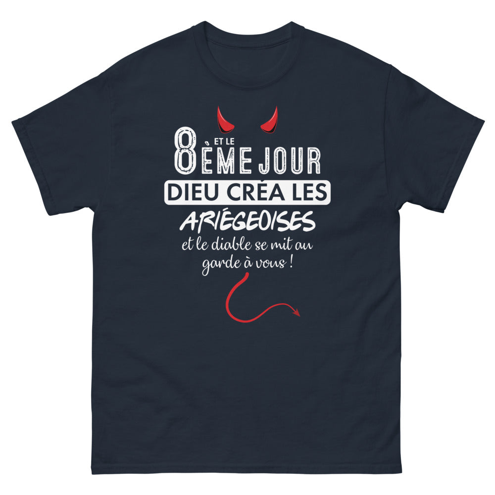 T-shirt Ariège marine - La Création en Sombre