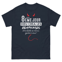 Thumbnail for T-shirt Béarnais marine - Le Diable se met au garde-à-vous
