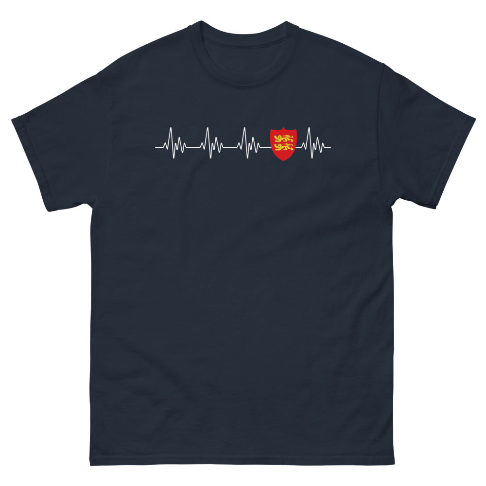 T-shirt Normandie marine - design sobre et élégant