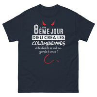 Thumbnail for T-shirt Colombiennes marine - Création divine humoristique
