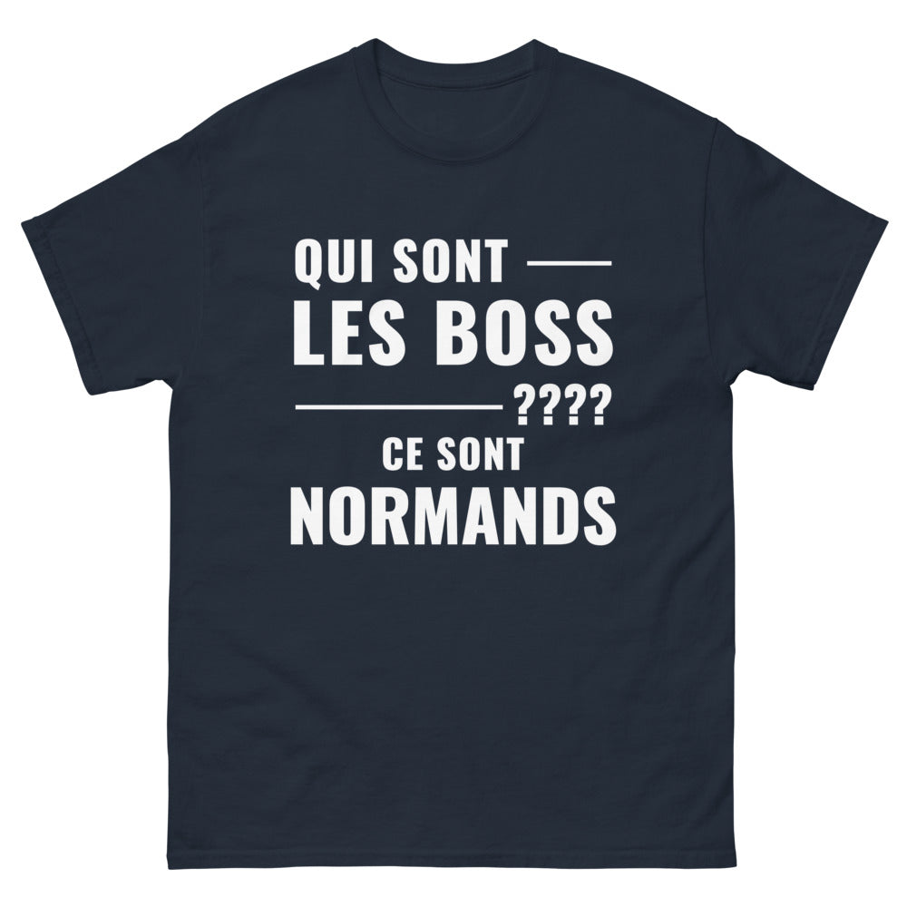 T-shirt Normands marine - Qui sont les boss ?