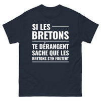 Thumbnail for T-shirt Bretagne marine - Si les Bretons te dérangent, sache qu'ils s'en fichent