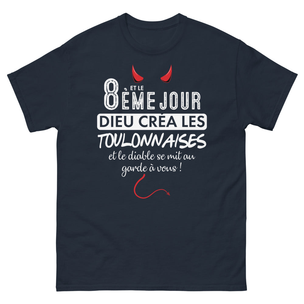 T-shirt Toulonnaises marine - 8ème jour création divine