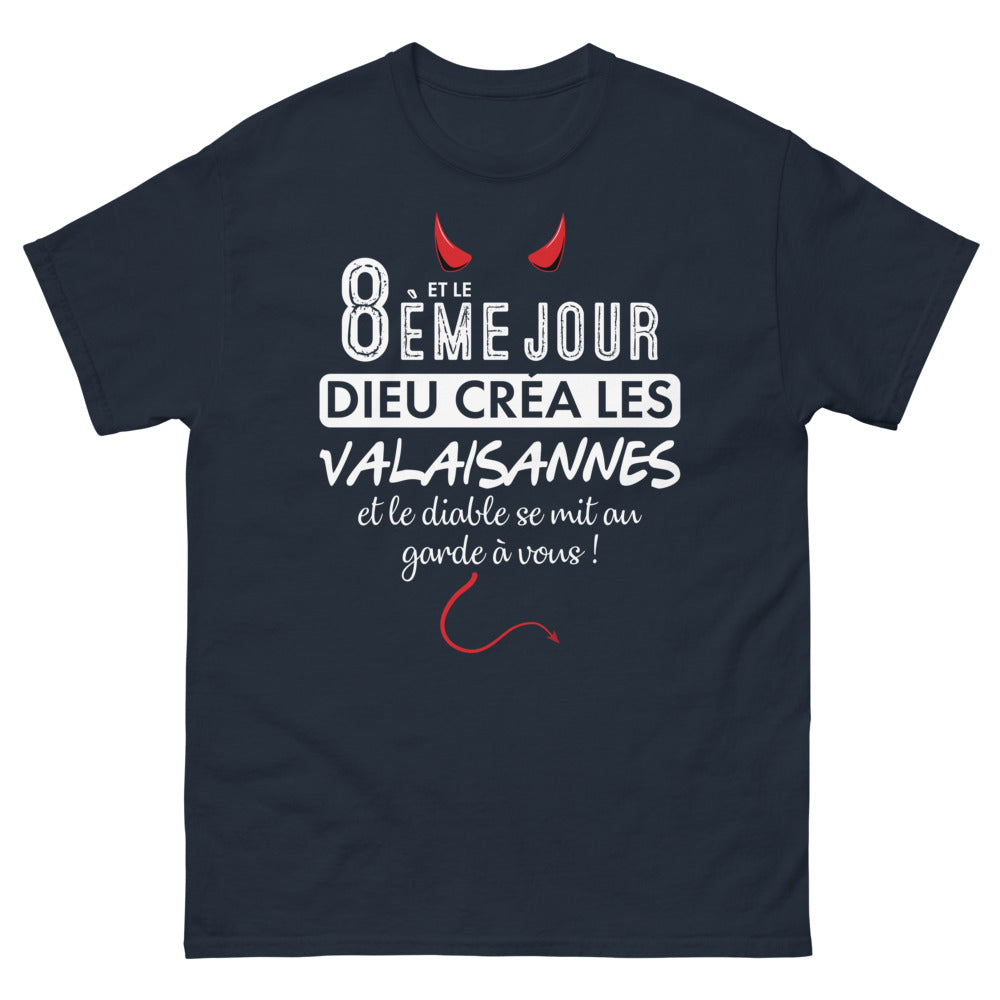 T-shirt Valaisannes marine - Et le Dieu créa les Valaisannes