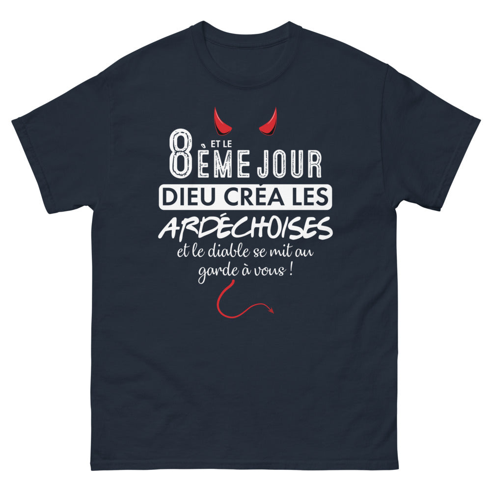 T-shirt Ardèche marine - L'esprit indomptable des Ardéchoises