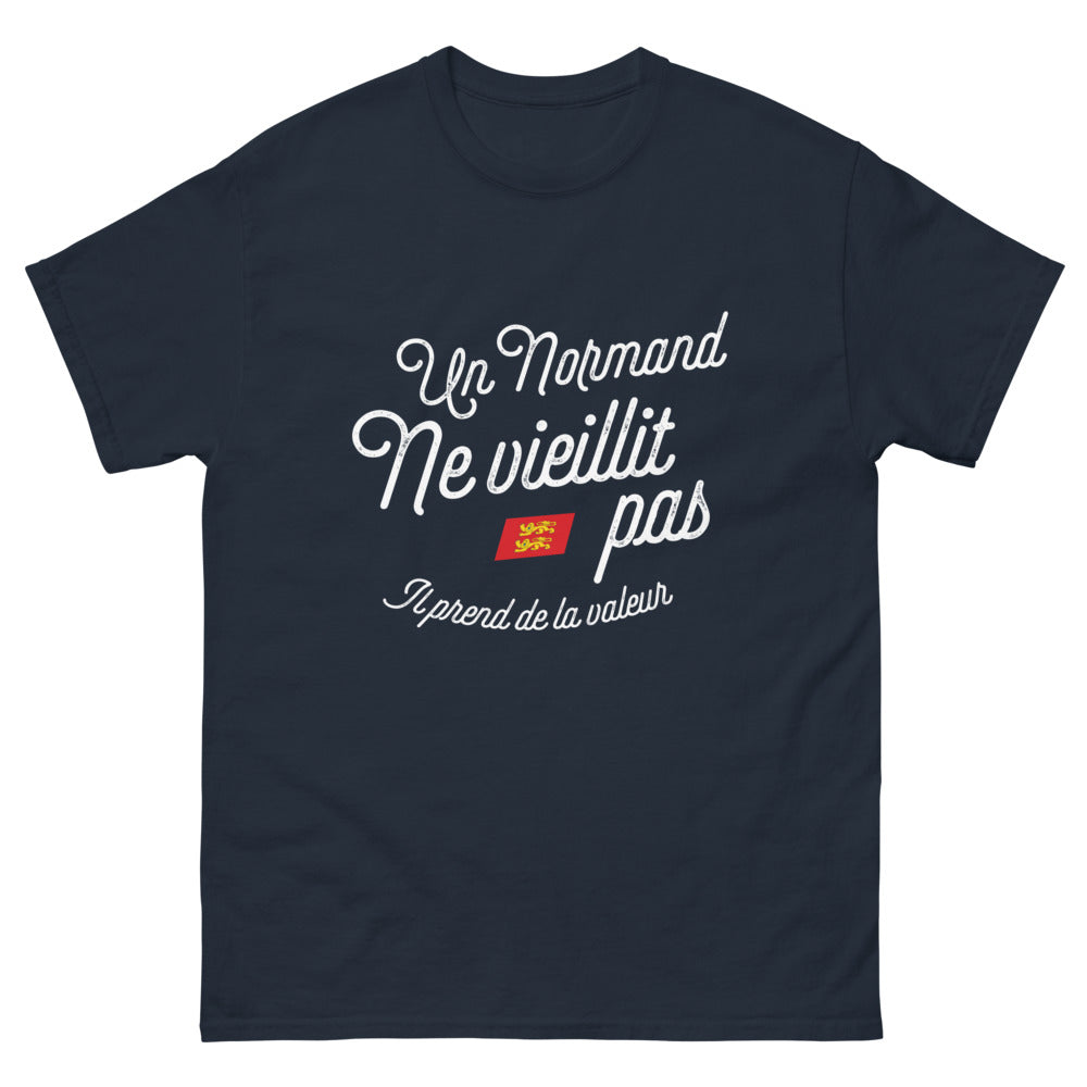 T-shirt Normand marine - Un Normand prend de la valeur