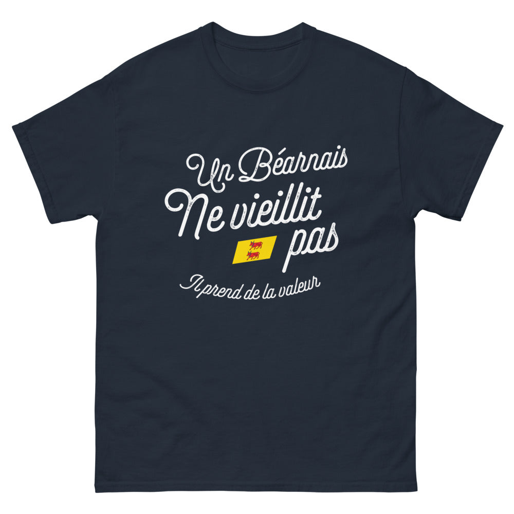 T-shirt Béarnais marine - Ne vieillit pas, prend de la valeur