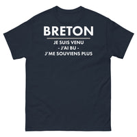 Thumbnail for T-shirt Bretagne marine - Je suis venu, j'ai bu, j'me souviens plus