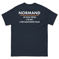Thumbnail for T-shirt Normand marine - Je suis venu, j'ai bu, j'me souviens plus