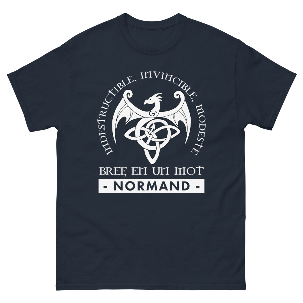 T-shirt Normand marine - Indestructible et fier de l'être