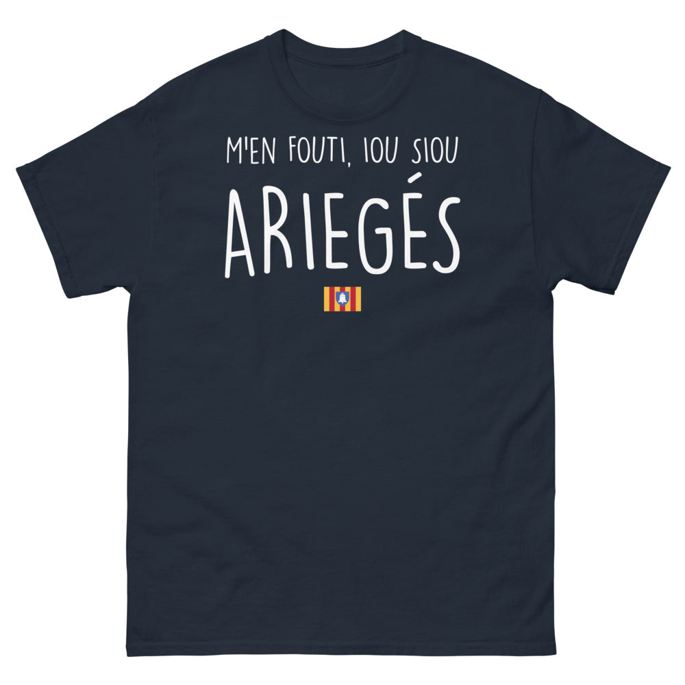 T-shirt Ariège noir dos - M'en Fouti Iou Siou
