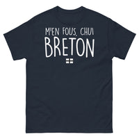 Thumbnail for T-shirt Bretagne marine - M'en fous chui Breton