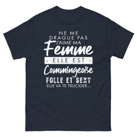 Thumbnail for T-shirt Commingeoise marine - Ne me drague pas, j'aime ma femme