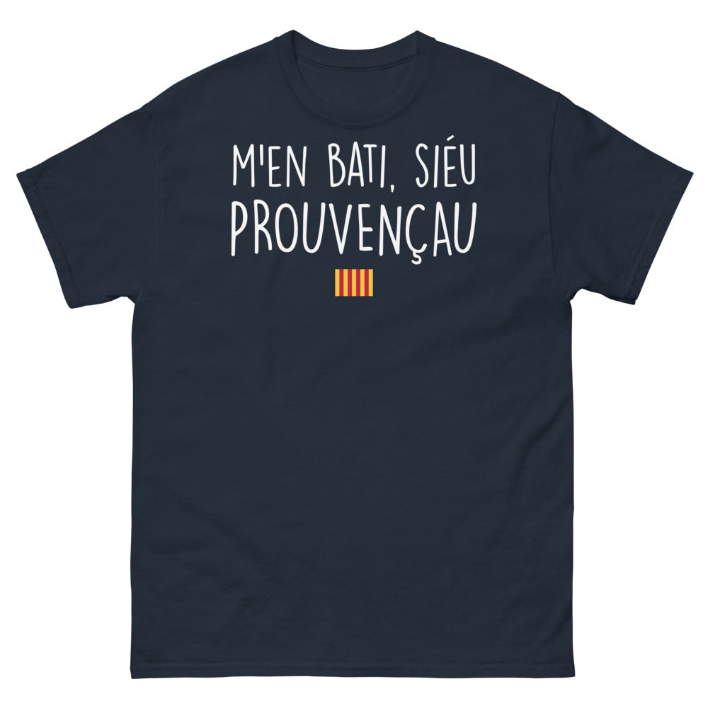 T-shirt Provence marine - M'en bati sieu prouvencau