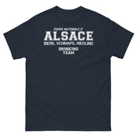 Thumbnail for T-shirt Alsace marine - Équipe Nationale Bière, Schnaps & Riesling