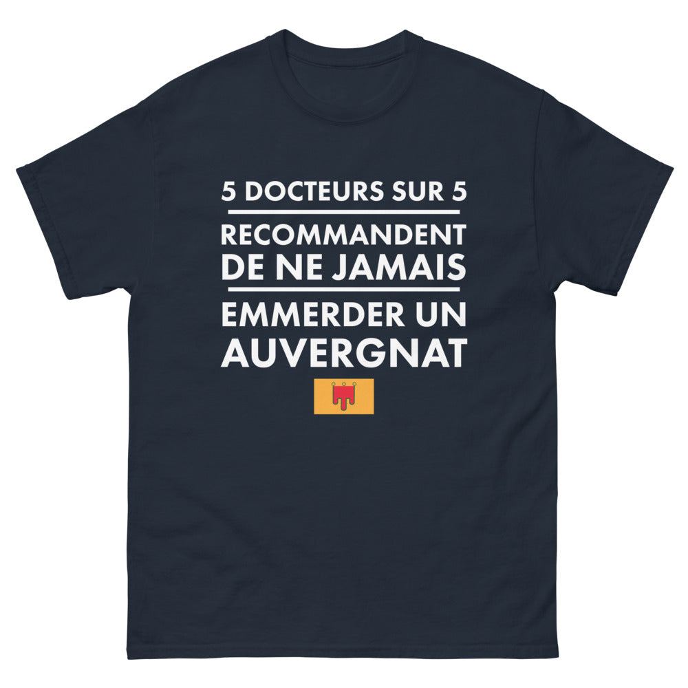 T-shirt Auvergne marine - Ne jamais embêter un Auvergnat