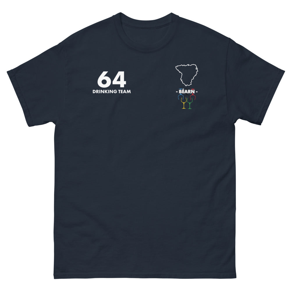 T-shirt Béarn marine - 64 Bearn Drinking Team