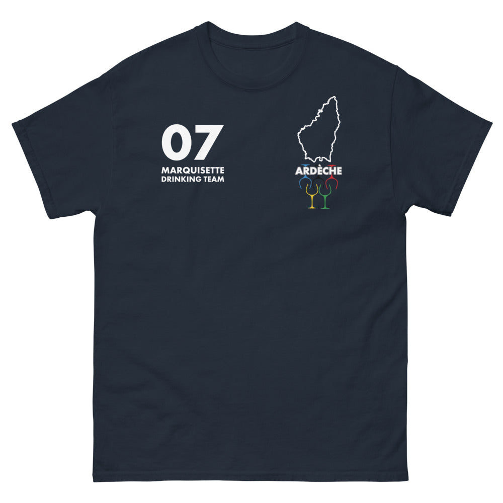 T-shirt Ardèche marine - Équipe Marquisette de l'Ardèche