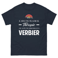 Thumbnail for T-shirt Verbier marine - Je n'ai pas besoin de thérapie
