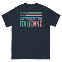 Thumbnail for T-shirt Italie noir dos - Dans ce monde, sois Italienne