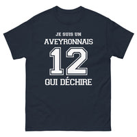 Thumbnail for T-shirt Aveyron noir dos - Je suis un Aveyronnais qui déchire