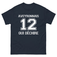 Thumbnail for T-shirt Aveyron noir dos - Aveyronnais qui déchire avec humour
