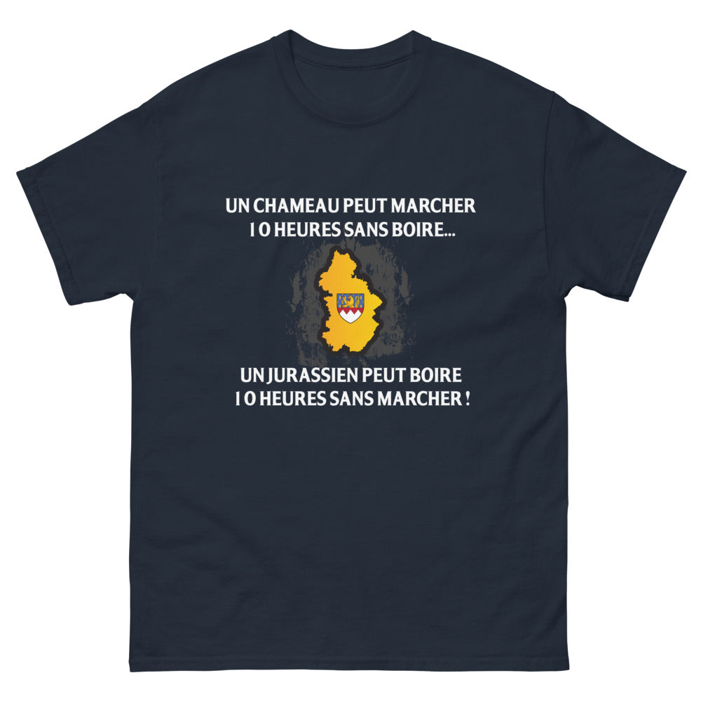 T-shirt Jura marine - Un chameau peut marcher 10 heures sans boire