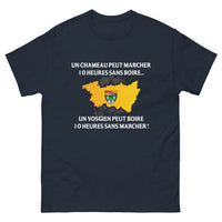 Thumbnail for T-shirt Vosgien marine - Un chameau peut marcher 10 heures sans boire