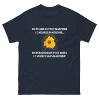 Thumbnail for T-shirt Périgord marine - Le Périgourdin, maître du marathon sans bouger