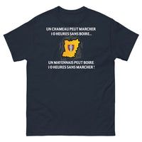 Thumbnail for T-shirt Mayenne marine - Un chameau peut marcher 10 heures