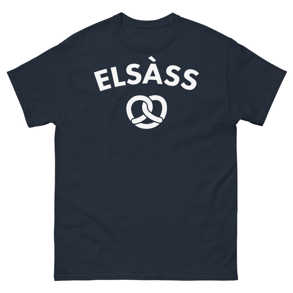T-shirt Alsace marine - texte humoristique sur la tradition