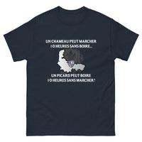 Thumbnail for T-shirt Picard marine - Un chameau peut marcher 10 heures sans boire