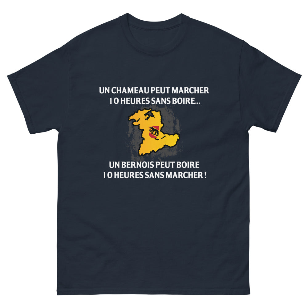 T-shirt Bernois marine - Un chameau peut marcher 10 heures sans boire