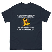 Thumbnail for T-shirt Bernois marine - Un chameau peut marcher 10 heures sans boire