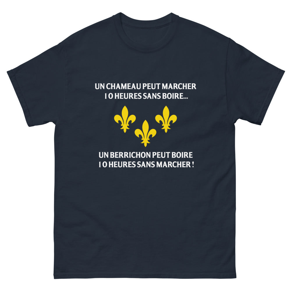 T-shirt Berry marine - Un chameau peut marcher 10 heures