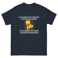 Thumbnail for T-shirt Auvergne marine - Un chameau peut marcher 10 heures