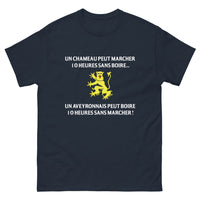 Thumbnail for T-shirt Aveyronnais marine - 10 heures de boisson sans marcher